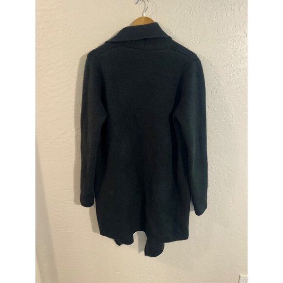 Pink Martini  Black Wool Long Sleeved Open Stockport Cardigan - Picture 10 of 11